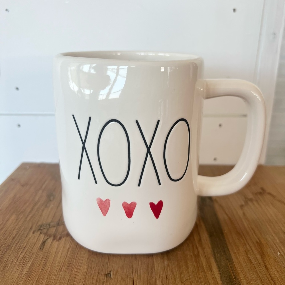 Rae Dunn | XOXO Mug With 3 Red Hearts & Red Interior by Magenta